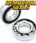 Beefed Up 6 Pack Deck Spindle Bearing Rebuild Kit With High Temperature Grease For Zero Turn Mowers with removable seals