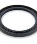 Front view of Double lip shaft seal DS32456, Metric DS series, 32 mm ID x 45 mm OD x 6 mm width, rubber/steel single unit for bearings.