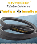 A43/4L450, A/4L, Classic Wrapped V-Belt, Rubber, 1/2" x 45" product image on display with company logo.