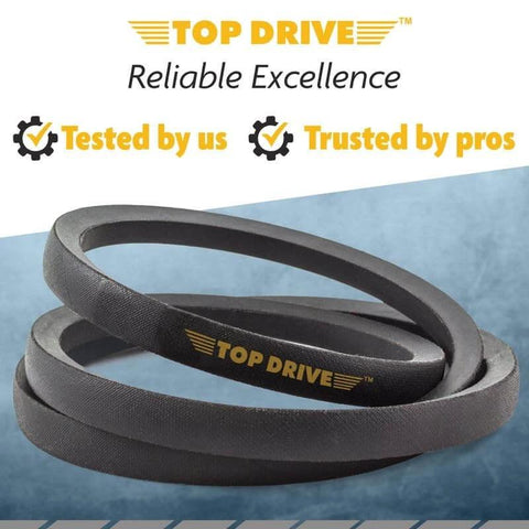 A43/4L450, A/4L, Classic Wrapped V-Belt, Rubber, 1/2" x 45" product image on display with company logo.