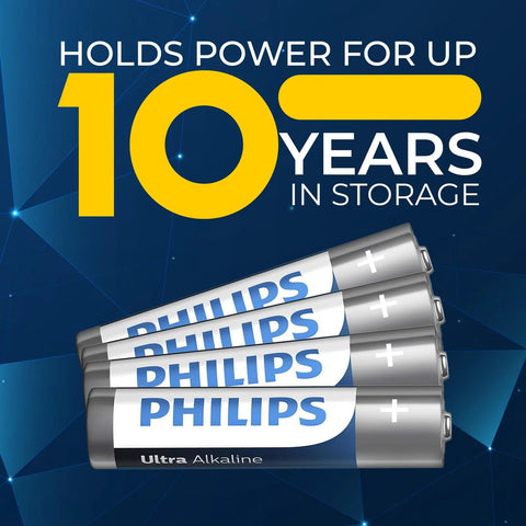 AA And AAA Ultra Alkaline Battery 24 Count Combo Pack With Reclosable Packaging featuring long shelf life up to 10 years.