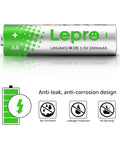 AA And AAA Alkaline Battery Pack 24 Count 2800mAh Non Rechargeable, single AA battery with anti-leak and anti-corrosion design.