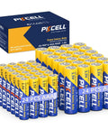 AA And AAA Battery Combo Pack, 24 AA And 24 AAA, 1.5V Carbon Zinc High Energy, showing batteries with packaging box