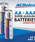 AA And AAA Battery Pack 40 Count For Home And Office 20 Each 1.5V Alkaline, featuring AA and AAA batteries with ACDelco branding.