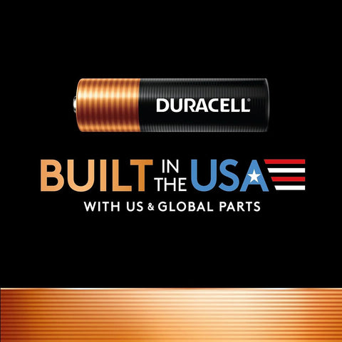 AA Alkaline Batteries 36 Pack With Power Boost For Everyday Devices, Duracell battery built in USA label