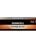Box of AA Alkaline Batteries 36 Pack With Power Boost For Everyday Devices, featuring Duracell branding