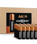 Coppertop AA Alkaline Batteries With Power Boost Long Lasting Reclosable Pack 28 showing battery pack and loose batteries
