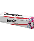 Max Alkaline AA Batteries 24 Pack Long Lasting Power For Devices, Energizer packaging with pink mascot and product details.