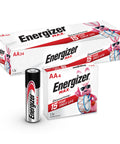 Max Alkaline AA Batteries 24 Pack Long Lasting Power For Devices featuring Energizer packaging with bunny logo.