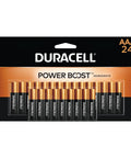 Alkaline AAA Batteries 24 Count Pack With Power Boost For Long Lasting Power in retail packaging