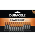 Pack of 20 Duracell Coppertop AAA Alkaline Batteries With Power Boost For Long Lasting Home Use