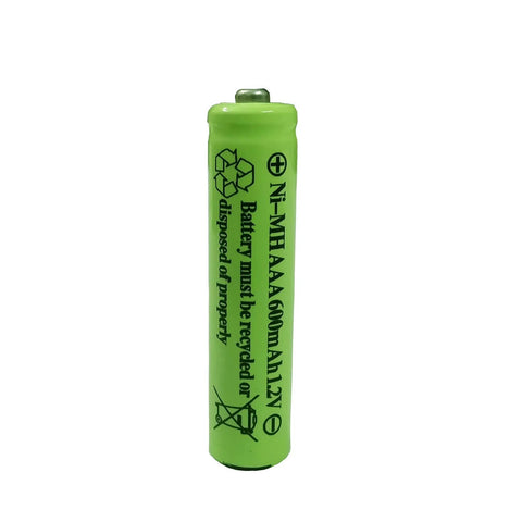 Green AAA NiMH 600mAh 1.2V Rechargeable Battery for Solar Lights