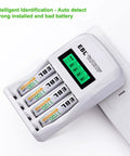Eight Pack AAA Rechargeable 1100mAh NiMH Batteries With Individual LCD Charger in use