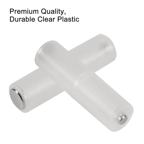 AAA To AA Battery Adapter Converter Holder Clear With Metal Contact Bottom Pack in durable clear plastic