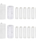 AAA to AA Battery Converter 12 Pack and AA to C and D Adapters 16 Pieces display with visible adapters