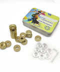 ABEC 9 High Speed 608zz Inline Skate Bearing With Spacer in packaging with bearings and spacers visible