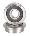 Close-up of F695-2RS Flanged Ball Bearing ABEC-9 5x13x4mm Double Rubber Sealed Chrome Steel GCr15, ideal for high-speed motors and 3D printers.