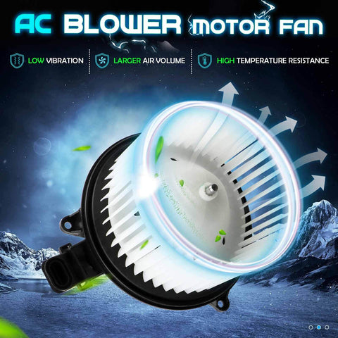 ABS Heater Blower Motor Fan Replacement For Ford Expedition 2009 2017 Ford F 150 2009 2014 Lincoln Navigator 2009 2014 With Auto Climate Control displayed with airflow arrows