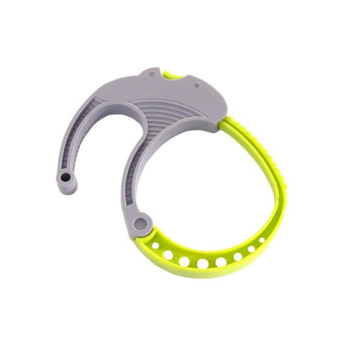 Spring Ratchet Cable And Hose Clamp Organizer With Spring Loaded Wrap System for coiling cables, shown from the front.