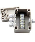 Universal Waterproof CCTV Camera Enclosure Box With ABS Construction IP66 Weatherproof Junction Box open view with terminal block