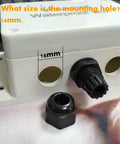 Outdoor Universal Junction Box Weatherproof IP67 ABS Plastic Enclosure with Four M16 Cable Glands