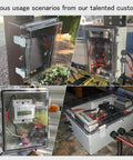 Various installations of IP65 Waterproof ABS Plastic Junction Box Enclosure With Hinged Clear Cover For Outdoor Electrical Projects