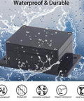 Two Pack ABS Outdoor IP65 Waterproof Electrical Project Boxes With Cable Glands Durable Junction Enclosures For DIY Projects