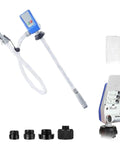 High Efficiency Automatic Oil Suction Pump With ABS Body For Vehicle Engine Fluid Drainage, shown with accessories and parts.
