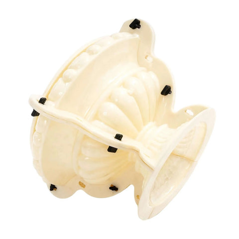 Large Concrete Planter Mold For DIY Garden Projects Durable ABS Plastic Urn Pedestal Mold 14.96 By 10.24 Inches Beige Color
