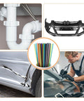 20 Pcs 8 Inch ABS Plastic Welding Rods For Auto Body Bumpers Kayaks And Boats Black Durable Welding Strips For Plastic Welder Tool Kit DIY Repairs In Home Or Shop