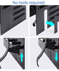 ABS Adjustable Pool Pump Motor Cover detail view showing easy installation without tools for above ground outdoor units.
