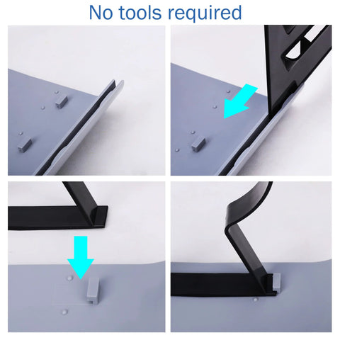 ABS Adjustable Pool Pump Motor Cover assembly steps showing easy installation with no tools needed, protects water pumps from UV rain.