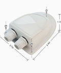 ABS Solar Double Cable Entry Gland For 2mm2 To 6mm2 Cables Weatherproof Seal Upgrade With Split Upper And Lower Covers