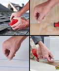 Durable ABS Tuff Line contractor chalk reel delivers precise layout marking with a 0.06 in braided line and 100 ft reach, ideal for carpentry, construction, and masonry on wood, concrete, and drywall, offering reliable performance and easy reloading.