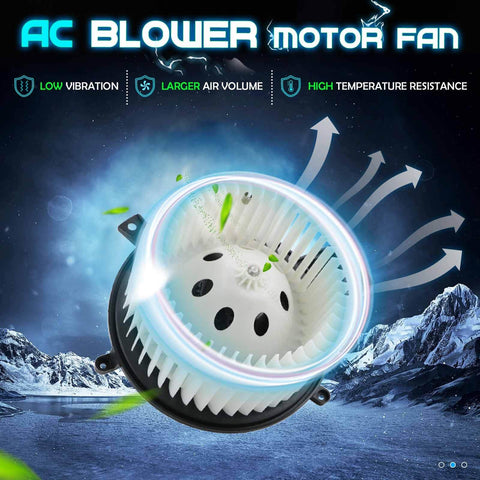 Front HVAC Blower Motor With Fan For 2011 To 2021 Dodge Durango Jeep Grand Cherokee 2008 To 2020 Grand Caravan 700216