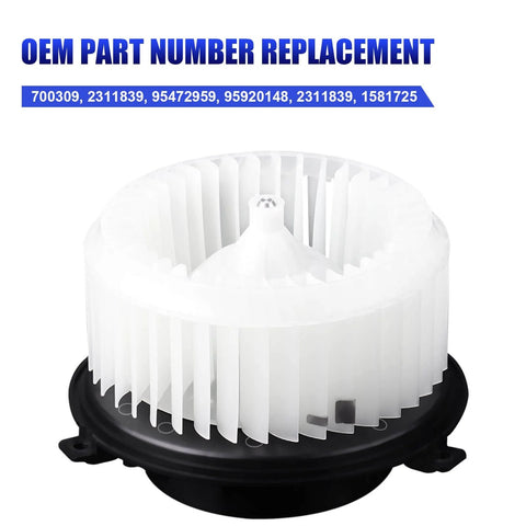 AC Blower Motor With Fan For Chevy Sonic Trax And Buick Encore 2012 Through 2020 Replacement HVAC Heater Blower Beating OE Standards And Easy Install For Smooth Ride Comfort And Reliability