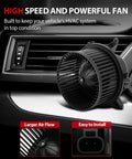 AC Blower Motor For Chevy Silverado GMC Sierra Buick Enclave Cadillac Escalade Acadia 2010 2017 Compatible With 3.6L 4.3L 4.8L 5.3L 6.0L 6.2L Engines, shown in car dash installation