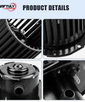 AC Blower Motor Replacement With Fan For 1992 To 1996 Chevy Suburban C1500 C2500 K1500 K2500 Tahoe Astro G10 G20 GMC Sierra Yukon Safari HVAC Heater Blower Motor Fits Front Dash To Restore Strong Airflow And Climate Control 700103, close-up details.