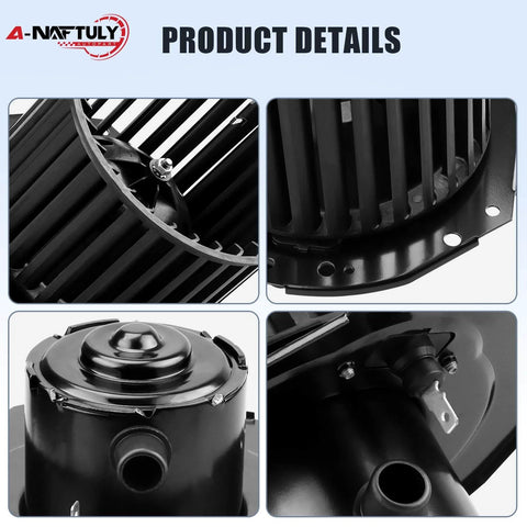 AC Blower Motor Replacement With Fan For 1992 To 1996 Chevy Suburban C1500 C2500 K1500 K2500 Tahoe Astro G10 G20 GMC Sierra Yukon Safari HVAC Heater Blower Motor Fits Front Dash To Restore Strong Airflow And Climate Control 700103, close-up details.