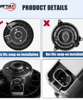 Premium AC Blower Motor Replacement For Chevy Silverado Suburban Avalanche GMC Sierra Yukon Escalade 2003 to 2011 Plug And Play HVAC Heater Fan With OEM Style Fit 700191 89019320 89019301, showcasing installation compatibility details with connector.