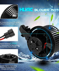 AC Blower Motor With Fan Cage For Ford Escape 2008 2012 F 250 F 350 Super Duty 2008 2010 Mercury Mariner Plug And Play Direct Fit Replacement HVAC Replaces 7C3Z19805B 6L1Z19805B 35061 PM9223 shown in various angles with connector and fan cage components
