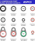 AC O Ring Kit With 139 Pieces Includes 30 Sizes 54 Rubber Gaskets And 85 Spacers Durable Automotive Seal Kit
