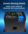 AC Current Sensing Switch Relay 0 to 50 Amp Normally Open Or Normally Closed Current Sensor Monitoring Relay With PLC M3060