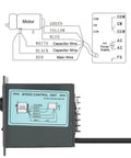 AC Motor Speed Controller Adjustable Stepless Regulator Switch With LED Display Knob 220V 15W To 400W Black Pro Grade for Wiring