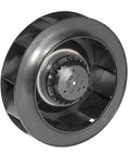 Side view of Ac Motorized Impeller, 220Mm X 63Mm, 230Vac - R2E220-AA40-23, used for ventilation and cooling systems.