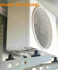 Anti Vibration Rubber Mounting Bracket for outdoor mini split air conditioner on a wall mount with shock absorption