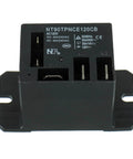 AC 120V Power Relay With 30A SPDT 1NO 1NC Flange Mount 10 Quick Connect Terminals Mini Relay Pack Of 2 front view