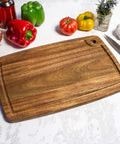 Acacia Wood Cutting Board With Juice Groove For Everyday Kitchen Prep Kitchen Workhorse 15 Inch By 10 Inch Durable Carving Board