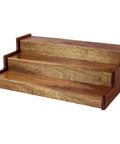 Acacia Wood 3 Tier Spice Rack For Cabinet Or Kitchen Expands From About 12 Inches To About 21 Inches With Clear View Spice Organizer