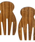 Acacia Wood Salad Hands For Tossing And Serving Non Slip Grip Kitchen Utensils For Salad Greens And Pasta Easy Toss And Plating At Table Durable Handheld Serving Tools For Home Cooks, shown as a 2-piece set.